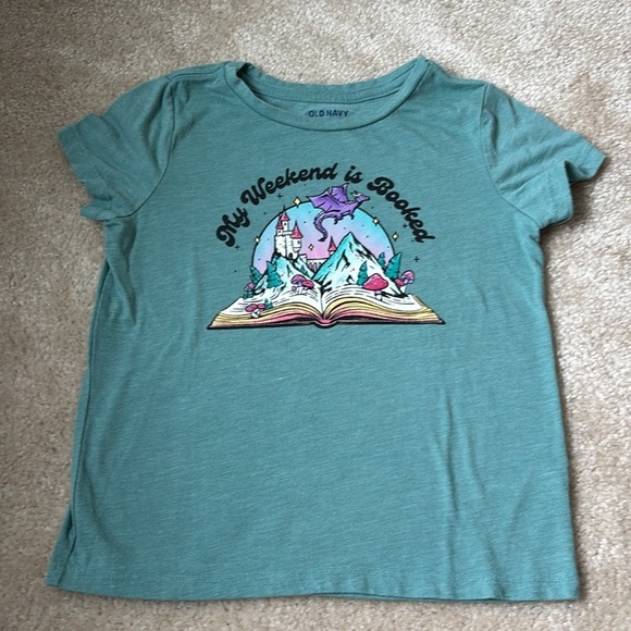 LOT Old Navy/Gap Girls Graphic T-Shirts Size 6-7 - Picture 8 of 13